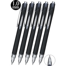 Siyah Jel Uçlu Pilot Kalem 5 Adet Uniball Jetstream Sxn-210 1.0 Mm Basmalı Pilot Kalem Roller Uçlu Likit Mürekkepli
