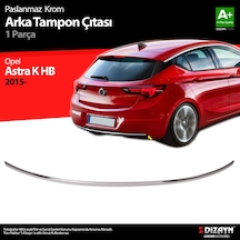 S-Dizayn  Opel Astra K Hb Krom Arka Tampon Çıta 2015 Üzeri