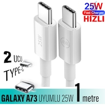Samsung Uyumlu Galaxy A73 5g Şarj Kablosu Type C Hızlı Şarj Kablosu 25w
