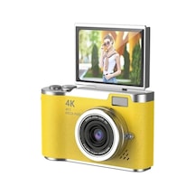 4k Dijital Retro Video Kamera 48mp 18x Zoom Flaşlı 32gb Kart Dijital Vlog Fotoğraf Makinesi Türkçe Çok Renkli
