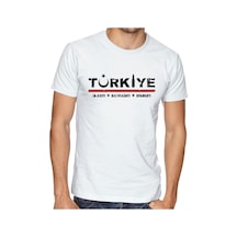 Alfa Giyim Türkiye Baskılı Tişört Beyaz