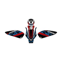 GP Kompozit BMW S 1000 RR 2019-2024 Uyumlu Tank Pad Seti Siyah