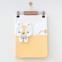 Ekebaby Skunk Lüx Penye Bebek Battaniye 85x90 Cm 3002 Beyaz - Turuncu