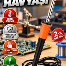 Isı Yalıtımlı Saplı Paslanmaz Çelik Lehimleme Havyası