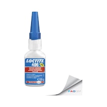 LOCTITE 406 Plastik Kauçuk Yüzeylere Hızlı Yapıştırıcı - 20 gr. (2 Adet)