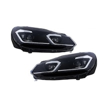 Vw Golf 6 Ön Far Lambası J Led Bi-Xenon Mercekli 2008 / 2013