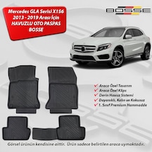 Mercedes GLA Paspas Araca Özel X156 2013 2019 Arası BOSSE 3D Havuzlu Oto Paspas