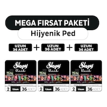Sleepy Black Premium Plus Hijyenik Ped Mega Fırsat Paketi Uzun 108 Adet