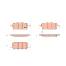 Fren Balatasi Arka Nissan X-trail I T30 2.0 / Qashqai 1.5 Dci Iı T31 4x4 2001-2014 Trw Gdb3294