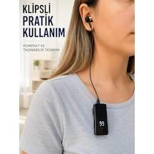 Lb Klipsli Bluetooth Kulaklık Kısa Kablolu Tek Kulaklık Taşınabilir Günlük Kullanım