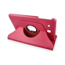 Newface - 297 - Samsung Galaxy T560 Tab E 9.7 Kılıf 360 Tablet Deri Kılıf - Edntrend - - Pembe