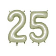 25 Rakam Folyo Balon Yeşil Rengi 76 Cm