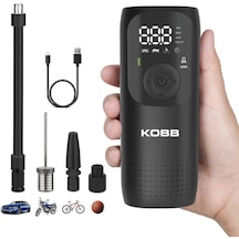 Kobb Kb411 Şarjlı Li-ion 150 Psı Taşınabilir Dijital Basınç Gösterge Led Akıllı Lastik Şişirme Pompa