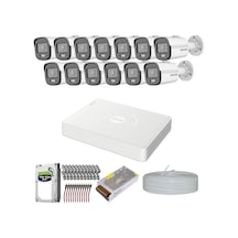 HIKVISION COLORVU GECE-KARANLIKTA 7/24 RENKLİ 13 KAMERALI SET 1TB