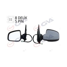 Gva 1019167-99 Dış Dikiz Aynası Sol Sandero Stepway 2012 Ve Sonrası Elektrikli Isıtmalı Astarlı Konveks Sensörsüz Vm-6804ehpl 963736915r-963023731r