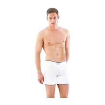 Beyaz Mı Emay 2108 Seamless Uzun Erkek Boxer