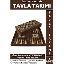 Elit Yüksek Kaliteli Uzun Ömürlü Aile Ev Arkadaş Kahve Cafe Oyun Takımı Antik Mozaik Tavla Takımı