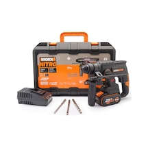 Worx WX381 20V 4.0Ah 2J Li-ion Tek Akülü Şarjlı Sds-Plus Pnömatik Kırıcı/Delici + 3 Parça Delme Ucu