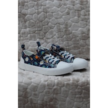 Vicco 346.f24y.141-11 Lee Saks Mavi Keten Sneaker Erkek Çocuk Ayakkabı 001