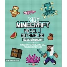 %100 Minecraft Pikselli Boyamalar Özel Biyomlar