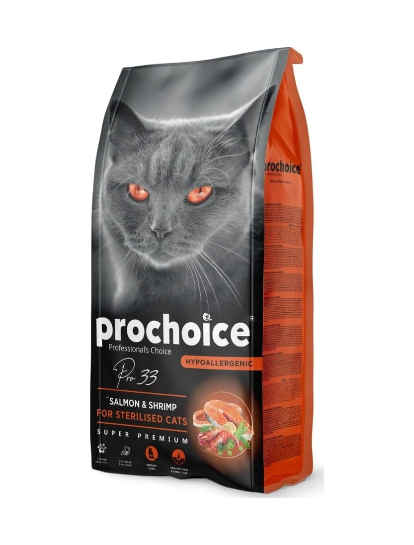 Pro Choice Pro 33 Sterilised Somonlu Kısırlaştırılmış Kedi Maması 15 Kg