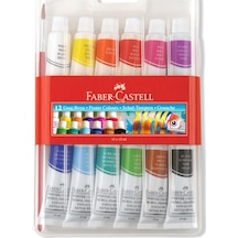 Faber Castell Tüp Guaj Boya 12 Renk Guaj Boya 12