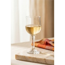 Lav Nevakar Cam Beyaz Şarap Kadehi 6'lı 200 ml Ayaklı (Meşrubat/Su Bardağı)