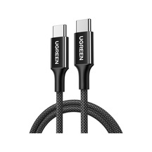 Usb-c 60w 3a Qc Pd Örgülü Hızlı Şarj Kablosu, 1 Metre, Siyah, 35219 Diger