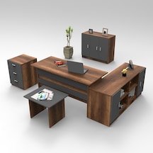 Robinhome Robin Home Verona Abcef Ofis Büro Masa Takımı Barok-Gri