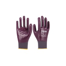 E-161302 Mor Nitril Eldiven No:10 5adet