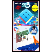 Moyu Meilong 3x3 Manyetik Bloklar 3m - Mıknatıslı Standlı Tornavidalı Stickersız Akıl Zeka Rübik Küp