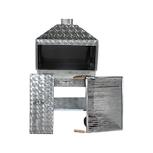 Metehan MTH-142 Davlumbazlı - Çekmeceli - Maltız Izgaralı - Dört Tekerlekli Mangal