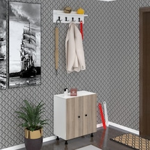 Kenzlife Ayakkabılık Cimcime4 Crdbyz 68 060 32 Kapaklı 4 Raflı 12 Çift Ayakkabı Kapasitesi Ahşap