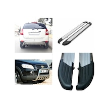 CHEVROLET CAPTİVA 2012 ÖNCESİ ÖN ARKA TAMPON KORUMA AMAZON YAN BASAMAK 3 LÜ SET KAMPANYA