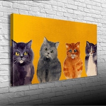 Yavru Kediler Canvas Tablo 60x120