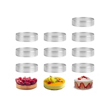 Nar Kalıp Delikli Yuvarlak Tart Kalıbı 10 Lü 6cm