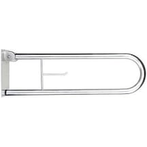 Engelli 32 Mafsallı Wc Kağıtlıklı Tutunma Barı 73X23X11 Cm Krom