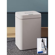 Greentech Sensörlü 16 Litre Çöp Kovası (Şarj Edilebilir Lityum Pilli) / GT-SC03 Beyaz
