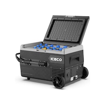 ICECO K65S 12/24Volt 65 Litre Akülü/Kablolu/ Kompresörlü Tekerlekli Outdoor Oto Buzdolabı/Dondurucu (Akü Dahil Değildir)