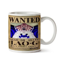 Wanted Lao G Anime Aranıyor İki Tarafı Baskılı Kupa Bardak Çok Renkli