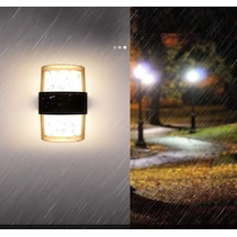Duvar Led Lamba 12w Gün Işık 3200k Bahçe Teras İç&dış Mekan Gün Işığı