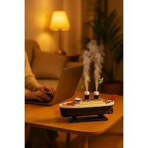 Jellyfish Gemi Tasarimli Aroma Difuzor Led Efektli