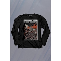 Choose Somthing Fun Araba Kuru Kafa Uzun Kollu Tişört Baskılı T-shirt 001