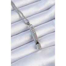 Acil Durum Düdüğü 316l Çelik Kararma Yapmaz Yüksek Desibel Kolye Unisex - Çok Renkli