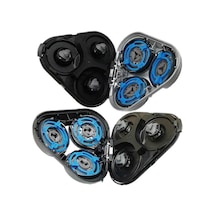 Philips S5000 S5370 S5571 S5420 S5140 S5078 S5077 S5050 S5082 Elektrikli Tıraş Bıçağı İçin Yedek Başlık - Siyah