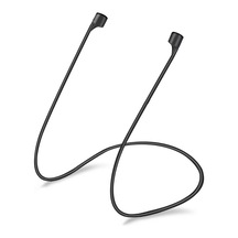 Airpods 1. Nesil / 2. Nesil Manyetik Mıknatıslı Kulaklık Silikon Askılık Siyah