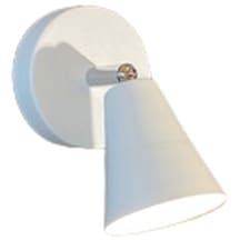 Rsylight Metal Mafsallı Beyaz Spot 180 Derece Armatür Aplik Beyaz Led Ampullü