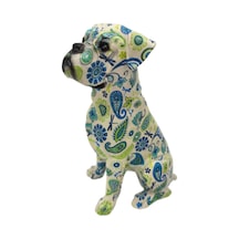 Suntek Köpek Heykeli Ev Dekorasyon Süsleme, Merkez Parçası, 12,5 Cm X 10 Cm X 21,5 Cm