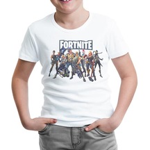 Fortnite - Dream Team Beyaz Çocuk Tshirt