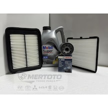Hyundai İ10 Benzinli 08-11 5w-30 Yağ - Hava- Polen Bakım Seti 5W30 4Lt Hava Yağ Polen 4Lü Set